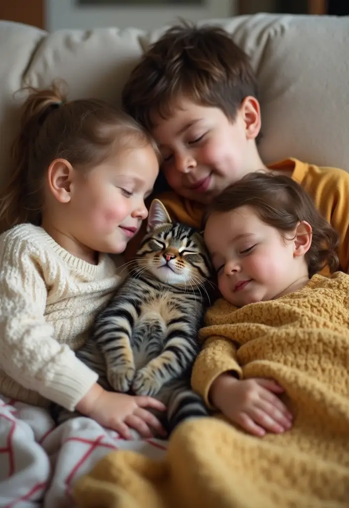 25 American Shorthair Cat Photos That Look Perfect for Families - 1. Cuddly Companions