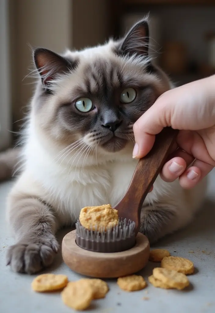 25 Blue Point Himalayan Cat Pictures and Grooming Tips - 12. Desensitizing Grooming