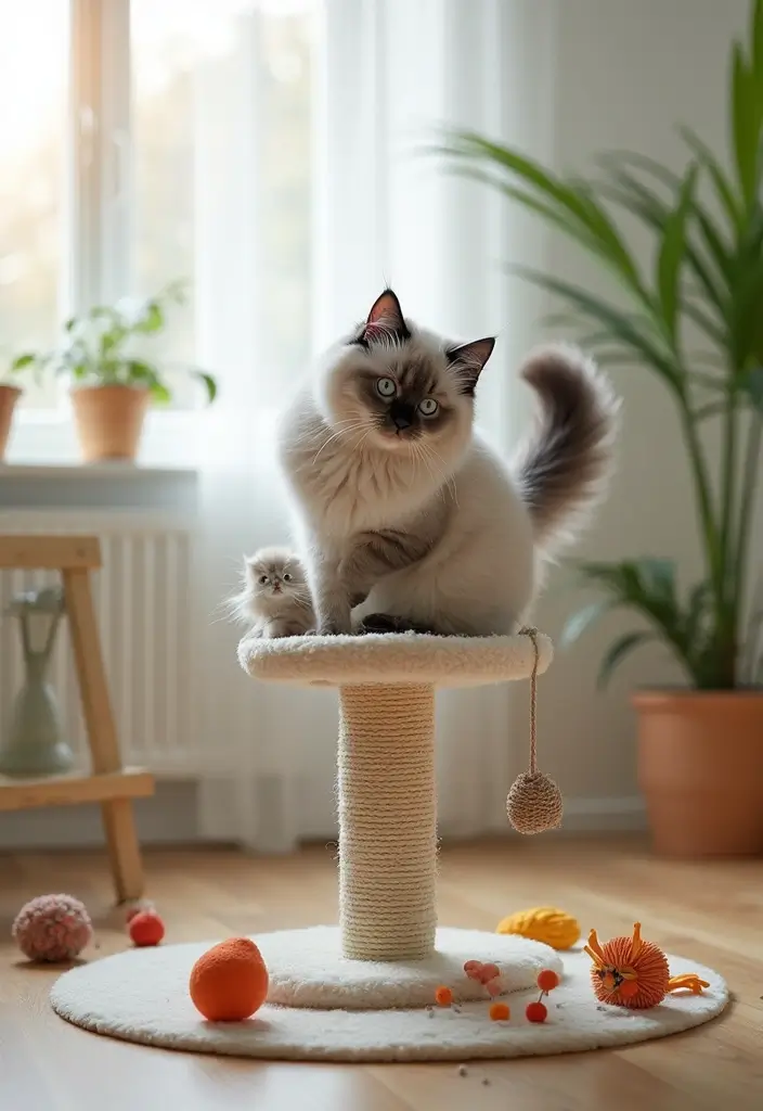 25 Blue Point Himalayan Cat Pictures and Grooming Tips - 15. Enriching Their Environment