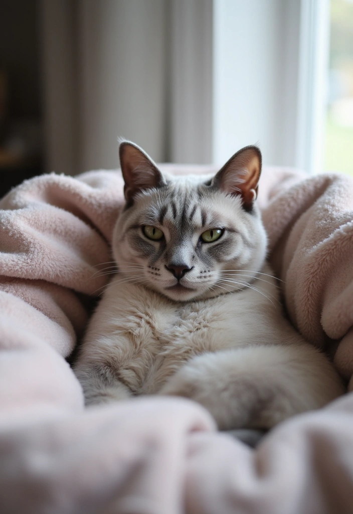25 Burmese Cat Lilac Edition Photos That Look Beautiful 20 25 Burmese Cat Lilac Edition Photos That Look Beautiful - 18. Bedtime Snuggles