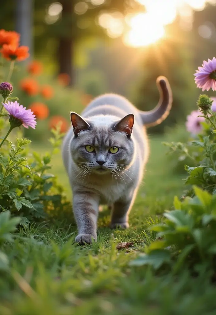 25 Burmese Cat Lilac Edition Photos That Look Beautiful 4 25 Burmese Cat Lilac Edition Photos That Look Beautiful - 4. Outdoor Adventures