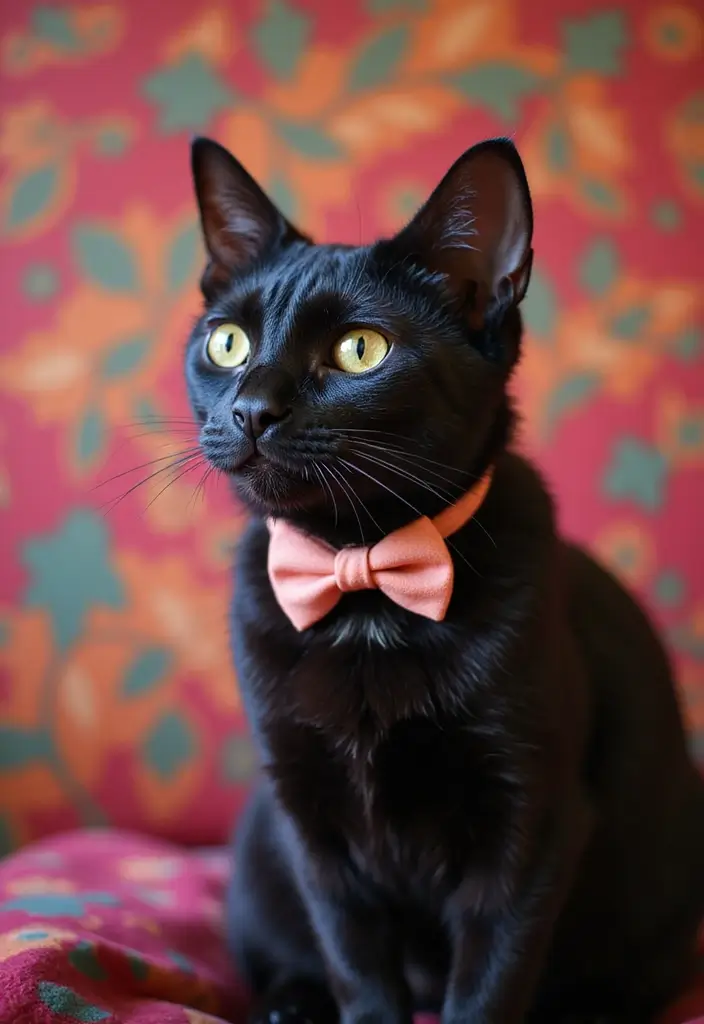 25 Elegant Bombay Cat Photos to Inspire Cat Lovers 11 25 Elegant Bombay Cat Photos to Inspire Cat Lovers - 11. Bombay Cats with Accessories