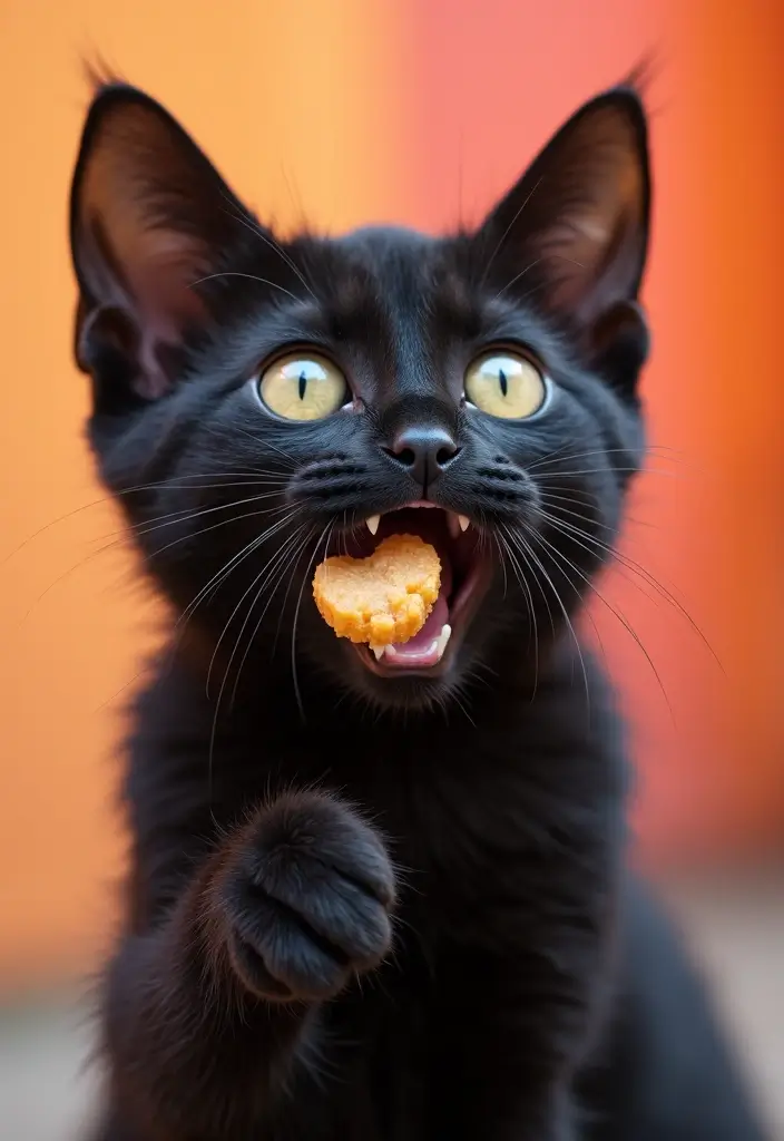 25 Elegant Bombay Cat Photos to Inspire Cat Lovers 23 25 Elegant Bombay Cat Photos to Inspire Cat Lovers - 23. Bonding Over Treats