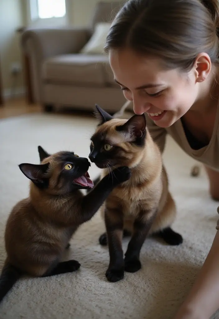 25 Elegant Bombay Cat Photos to Inspire Cat Lovers 4 25 Elegant Bombay Cat Photos to Inspire Cat Lovers - 4. Bonding Moments