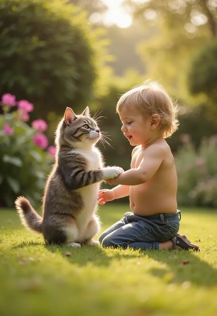 25 Nebelung Cat Facts and Stunning Photos 15 25 Nebelung Cat Facts and Stunning Photos - 15. Nebelungs and Kids