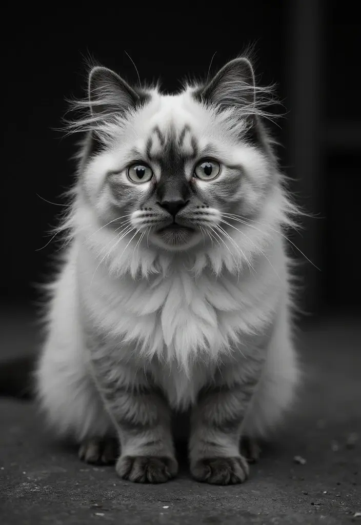 25 Ragdoll Cat Flame Point Pictures That Are Stunning 20 25 Ragdoll Cat Flame Point Pictures That Are Stunning - 18. Black and White Photography