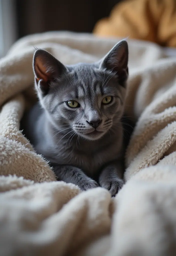 25 Russian Blue Cat Kittens Photos That Melt Your Heart - 2. Cuddle Buddies
