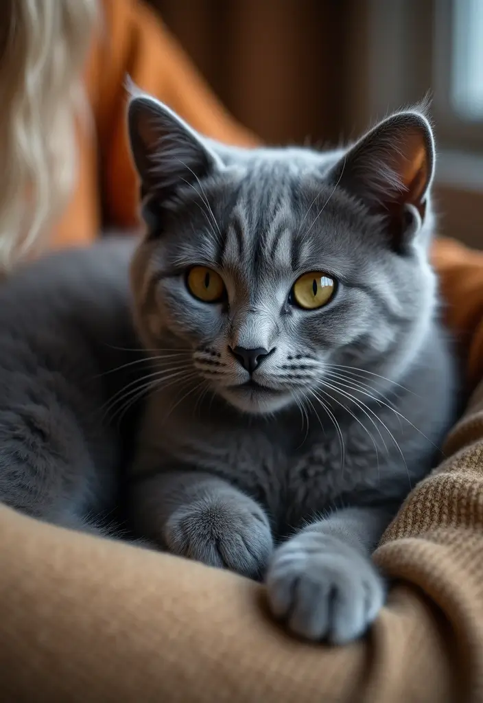 25 Russian Blue Cat Kittens Photos That Melt Your Heart - 22. Lifelong Companionship