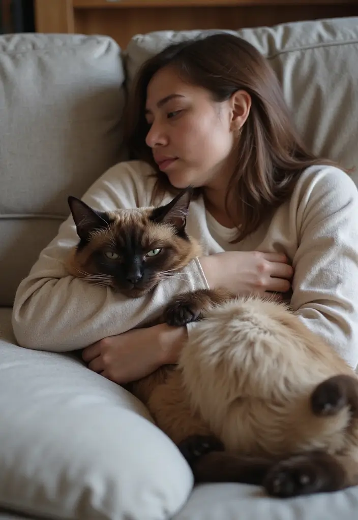 27 Burmese Cat Photos and Fun Facts - 24. Embracing the Bond with Your Burmese Cat