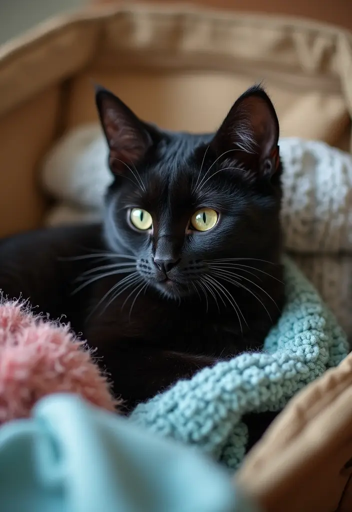 27 Captivating Black American Shorthair Cat Photos to See - 12. Traveling with Your Black American Shorthair