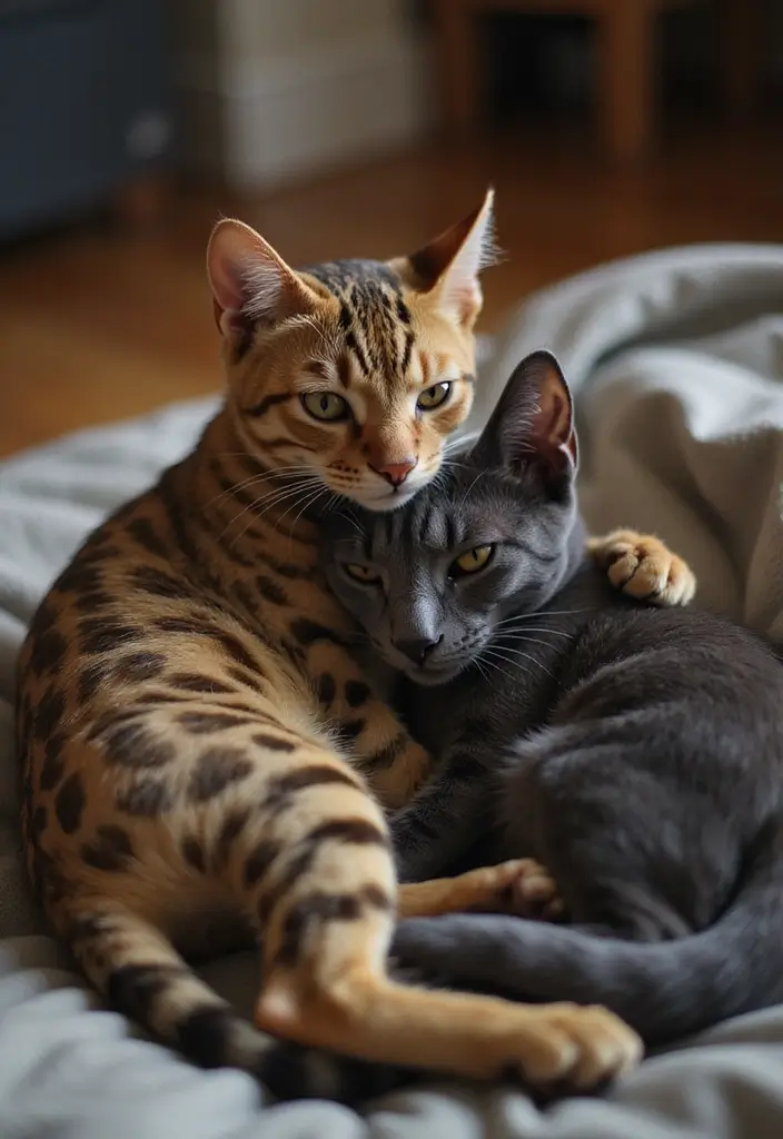 27 Charcoal Bengal Cat Photos That Look Gorgeous - 14. The Cuddle Connoisseur