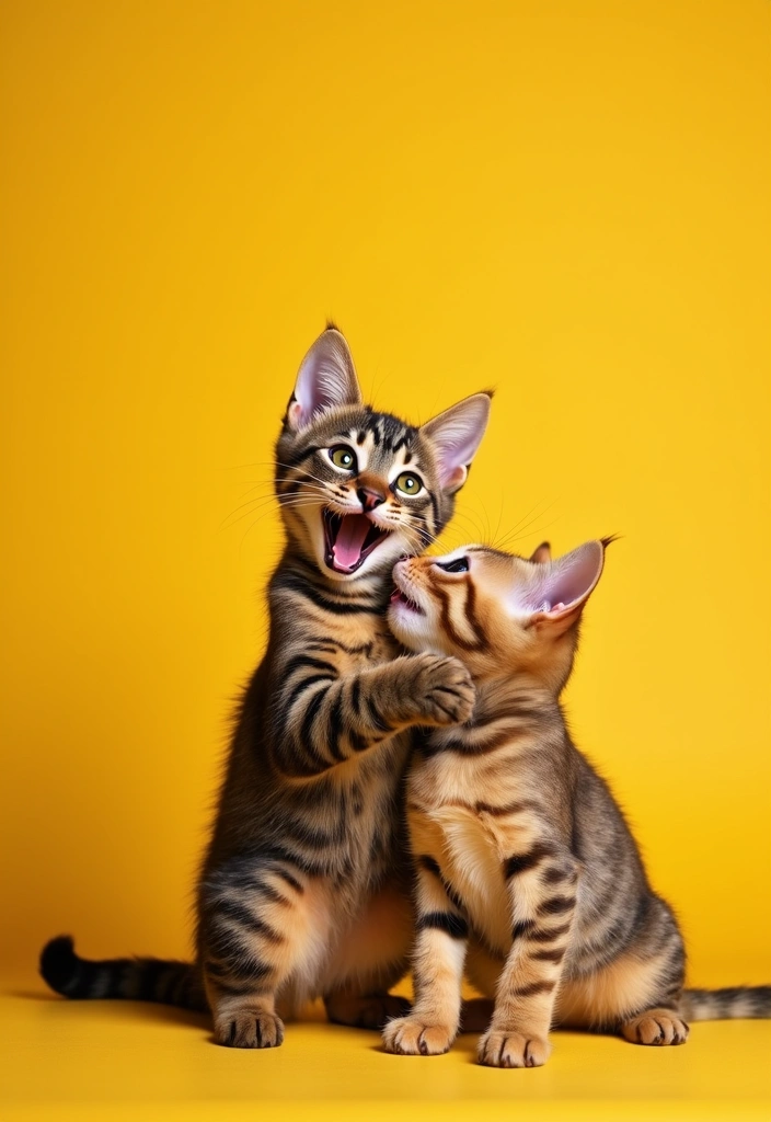 27 Charcoal Bengal Cat Photos That Look Gorgeous - 18. Furry Family Moments
