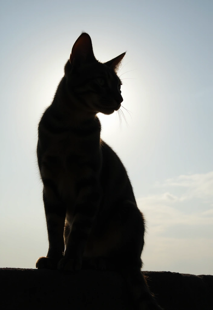 27 Charcoal Bengal Cat Photos That Look Gorgeous - 19. The Silhouette Surprise