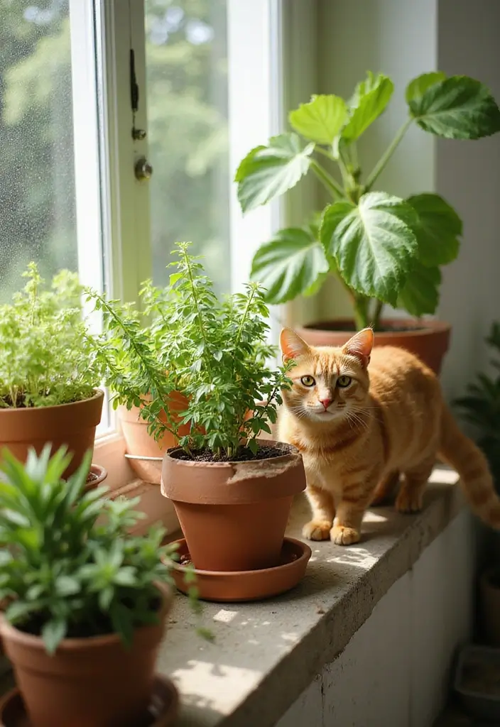 27 Stunning Somali Cat Pictures and Care Tips - 11. Cat-Friendly Plants