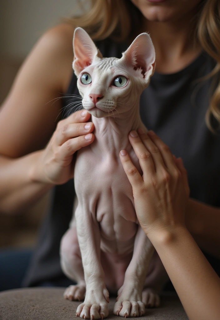 27 Unique Sphynx Cat Pictures That Look Magical - 23. The Gentle Grooming