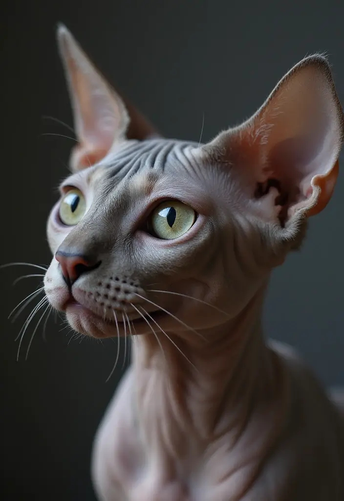 27 Unique Sphynx Cat Pictures That Look Magical - 6. The Eye-Catching Close-Up