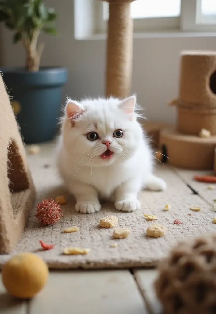 27 White Persian Cat Photos and Grooming Tips 24 27 White Persian Cat Photos and Grooming Tips - 24. The Role of Enrichment in Cat Care