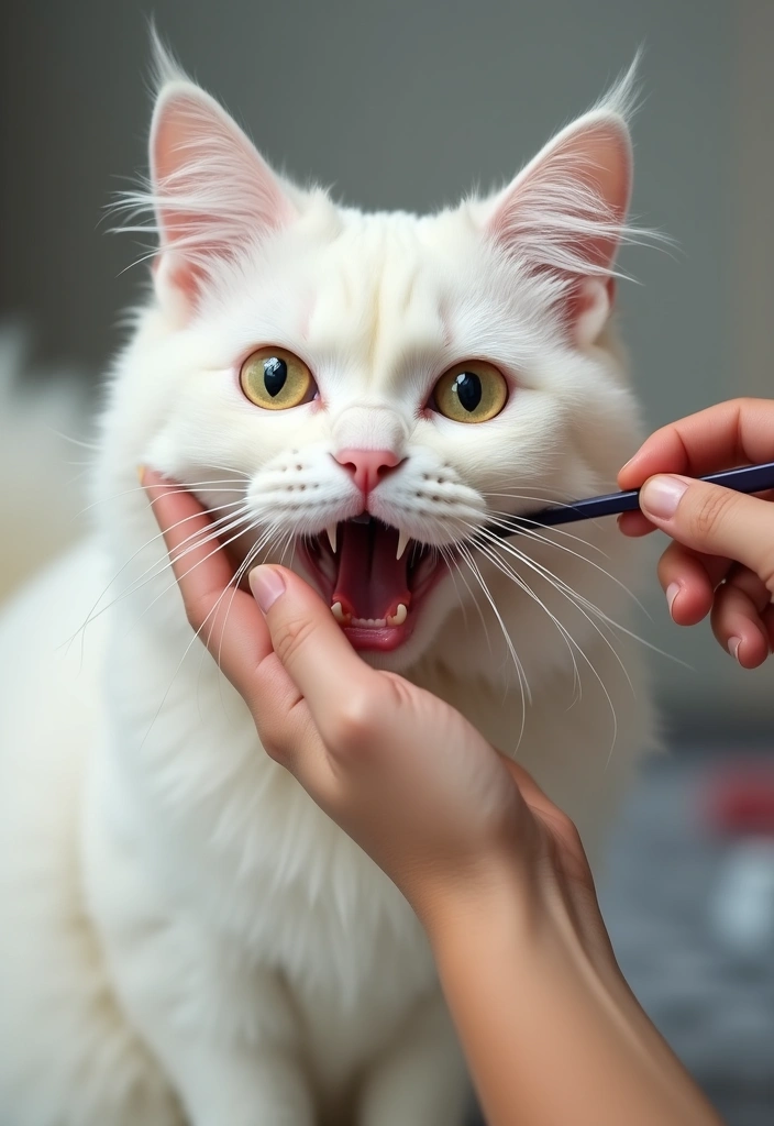 27 White Persian Cat Photos and Grooming Tips 6 27 White Persian Cat Photos and Grooming Tips - 6. Maintaining Dental Health