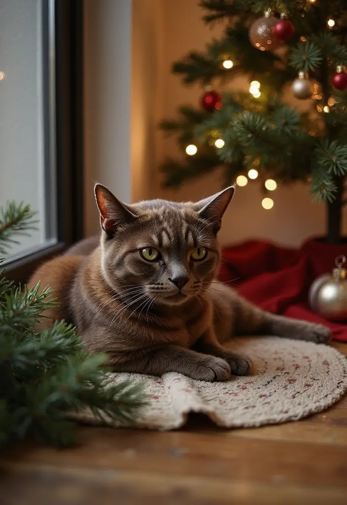 28 Adorable Havana Brown Cat Photos and Care Tips - 22. Cat Safety During Holidays