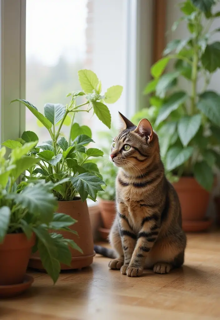28 Adorable Havana Brown Cat Photos and Care Tips - 26. Cat-Friendly Plants