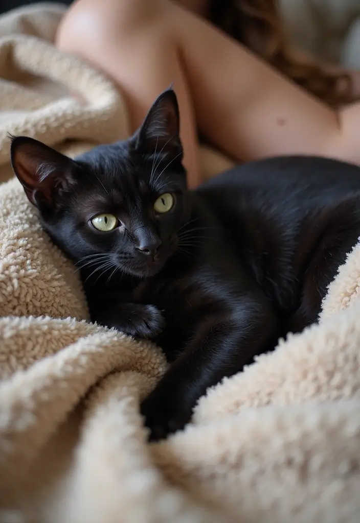 28 Black Munchkin Cat Photos That Look Cute and Unique - 10. The Cuddle Bug