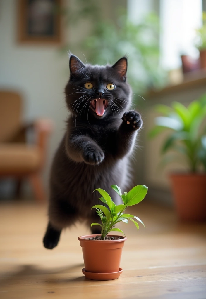 28 Black Munchkin Cat Photos That Look Cute and Unique - 13. The Mischief Maker