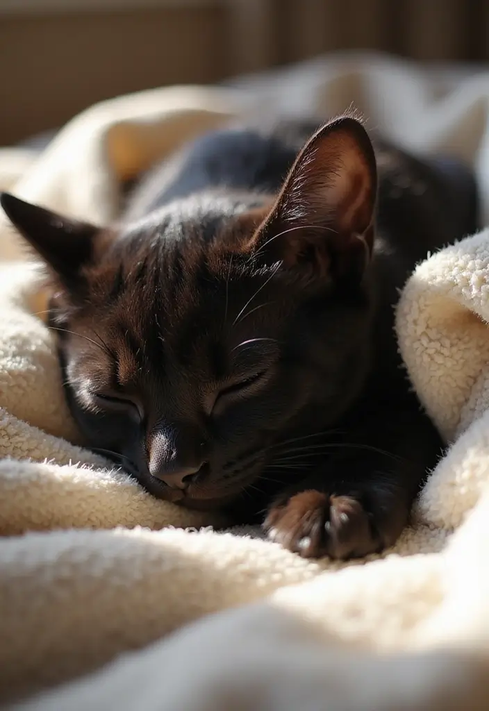 28 Black Munchkin Cat Photos That Look Cute and Unique - 2. The Art of Napping