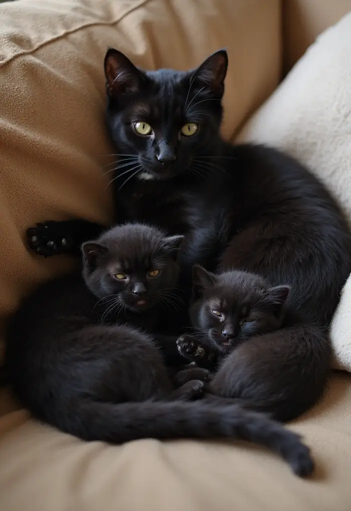 28 Black Munchkin Cat Photos That Look Cute and Unique - 21. Adorable Kittens
