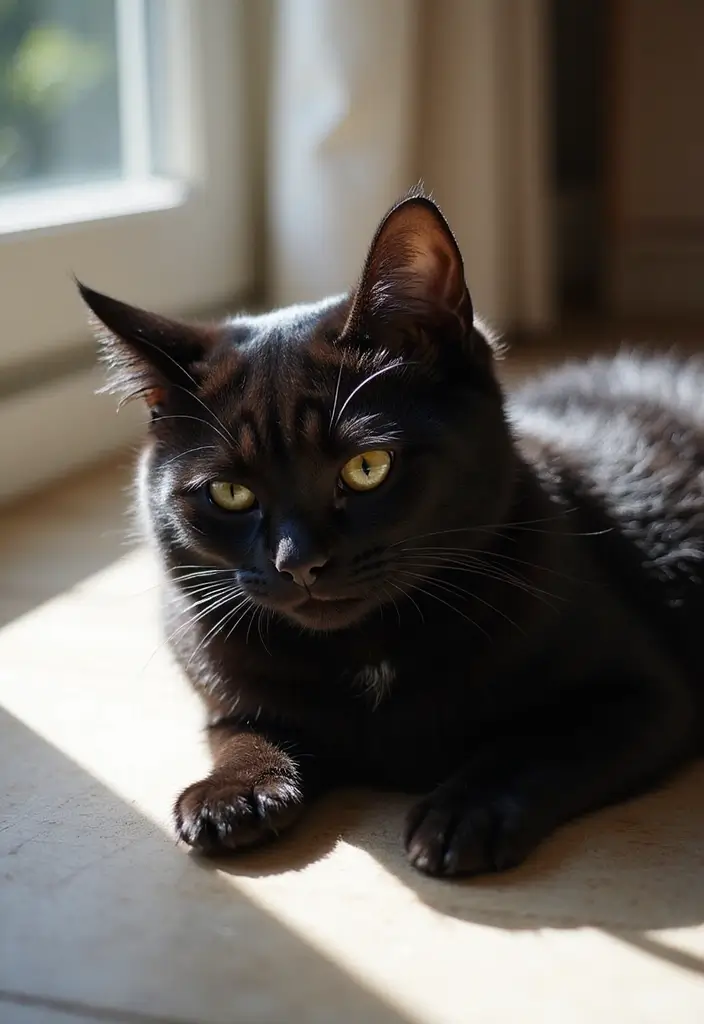 28 Black Munchkin Cat Photos That Look Cute and Unique - 22. Candid Moments