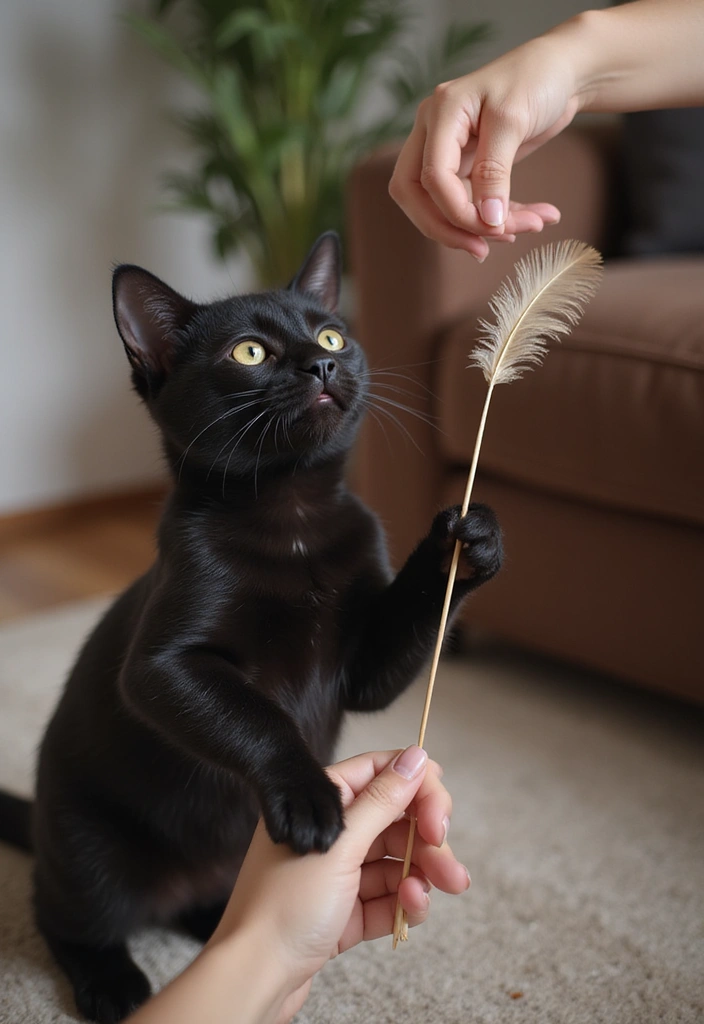 28 Black Munchkin Cat Photos That Look Cute and Unique - 5. Playful Interactions