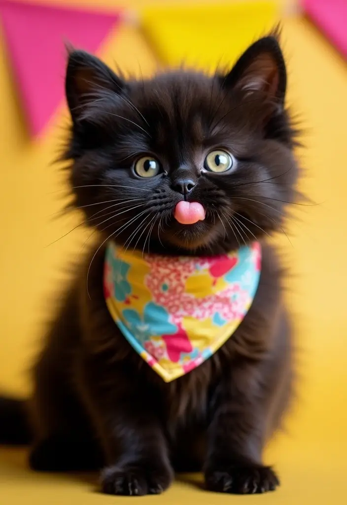 28 Black Munchkin Cat Photos That Look Cute and Unique - 7. Quirky Accessories