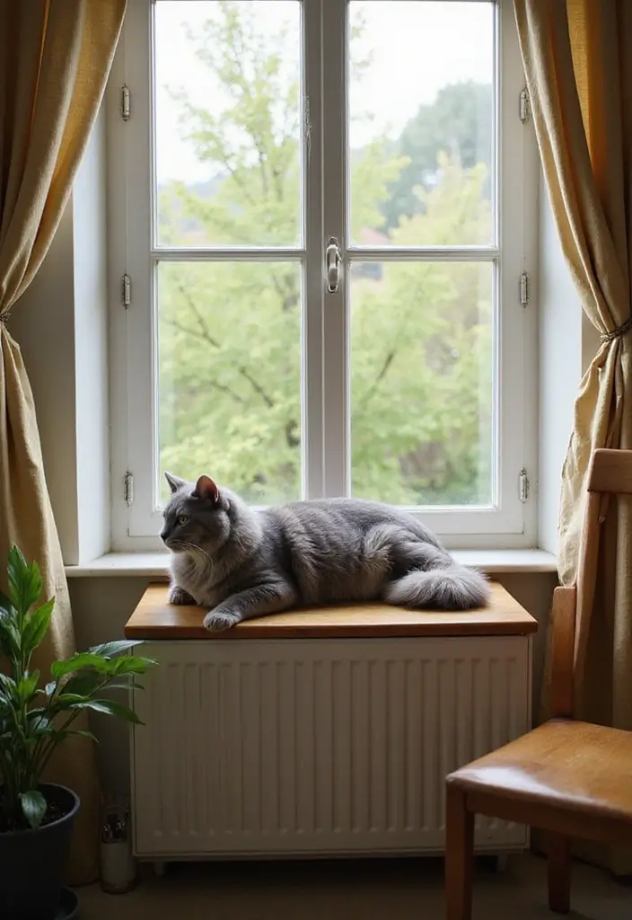 28 Grey Norwegian Forest Cat Pictures to Inspire Your Home 15 28 Grey Norwegian Forest Cat Pictures to Inspire Your Home - 15. Cat Window Perches