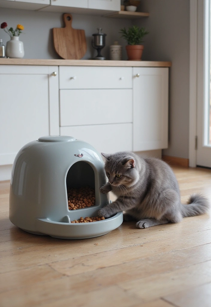 28 Grey Norwegian Forest Cat Pictures to Inspire Your Home 21 28 Grey Norwegian Forest Cat Pictures to Inspire Your Home - 21. Interactive Cat Feeders