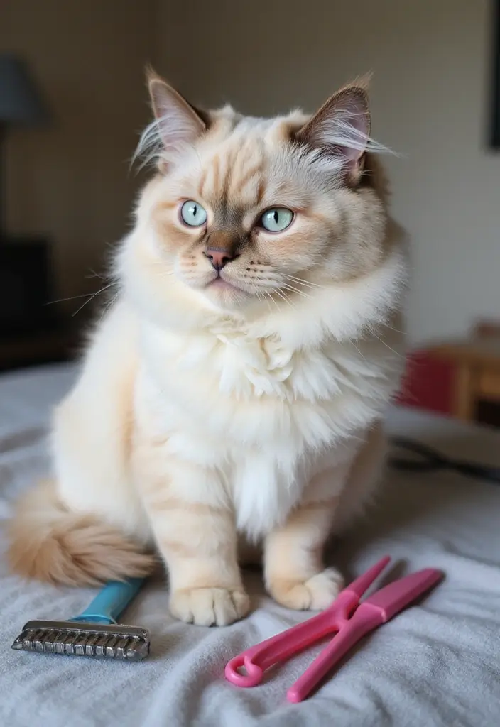 28 Persian Cat Grooming Tips and Color Ideas - 11. Color Capers: Himalayan Hues