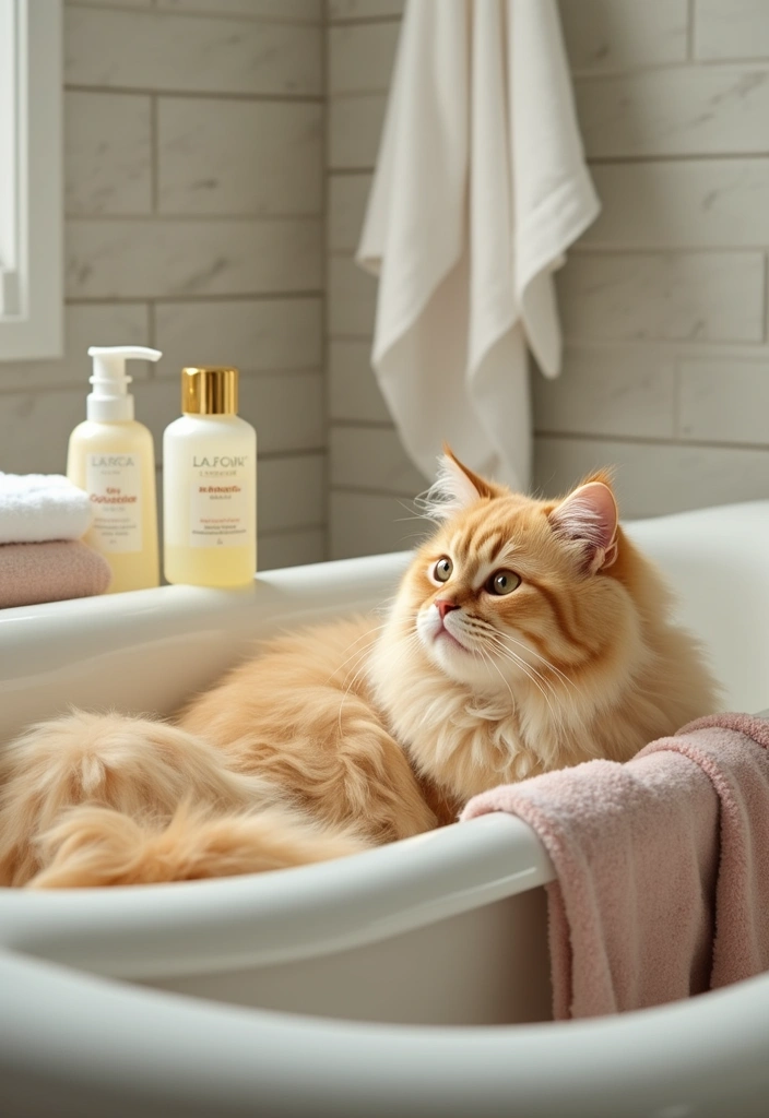 28 Persian Cat Grooming Tips and Color Ideas - 2. Bathing Basics