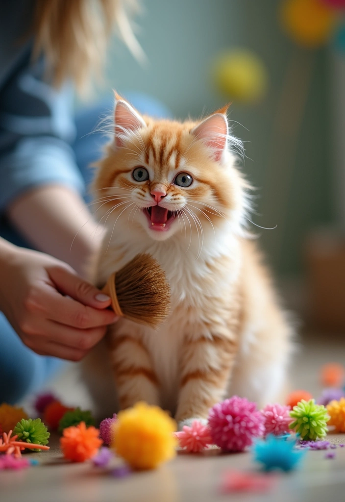 28 Persian Cat Grooming Tips and Color Ideas - 21. Grooming and Playtime