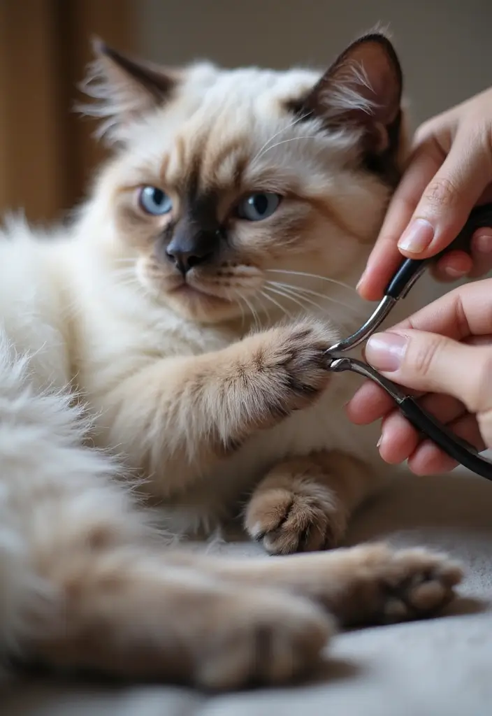 28 Persian Cat Grooming Tips and Color Ideas - 3. Nail Trimming Techniques