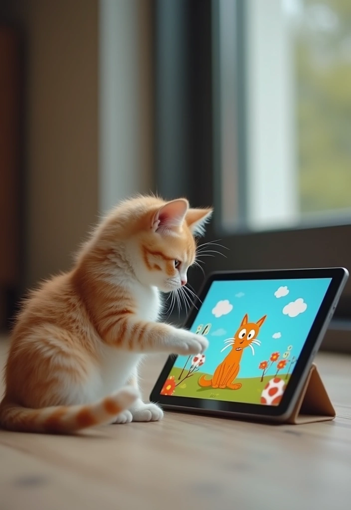 28 Ragamuffin Cat Facts That Will Surprise You - 22. Engaging with Technology