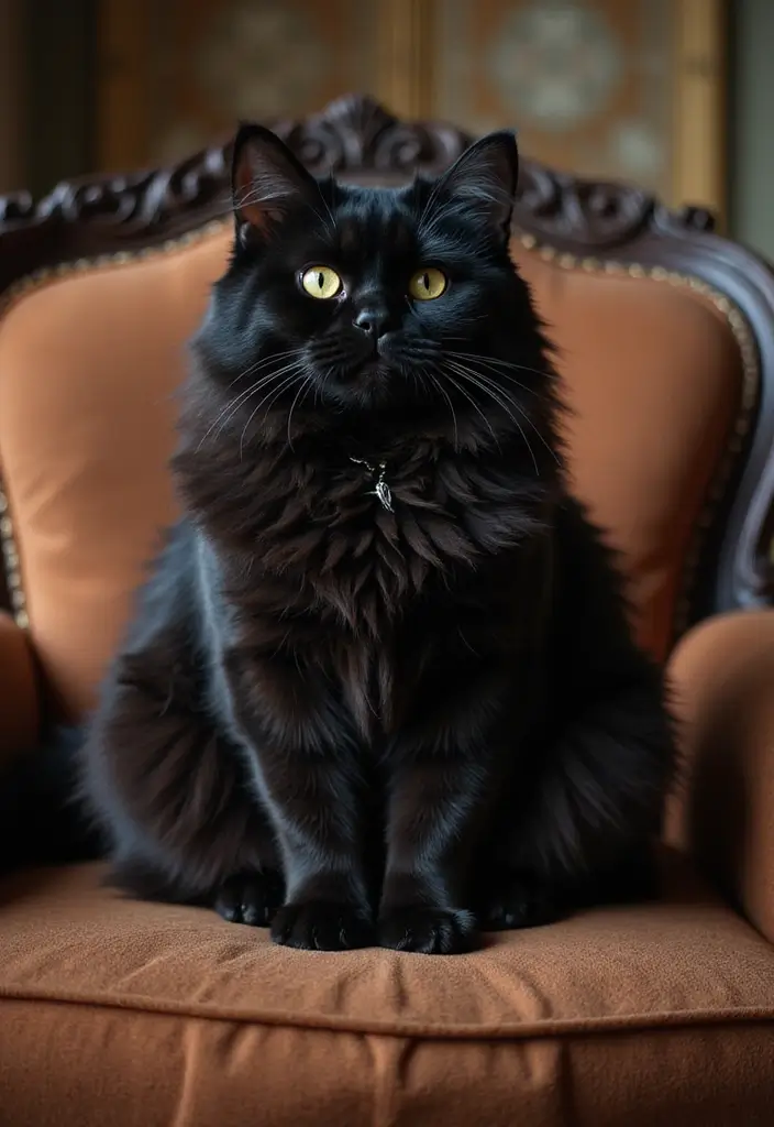 30 Black Persian Cat Pictures That Look Luxurious 1 30 Black Persian Cat Pictures That Look Luxurious - 1. The Regal Posture