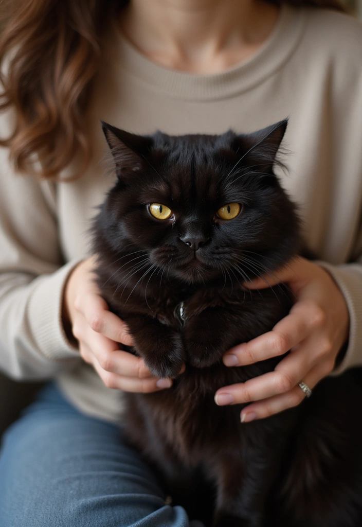 30 Black Persian Cat Pictures That Look Luxurious 20 30 Black Persian Cat Pictures That Look Luxurious - 20. Nurturing Bonds