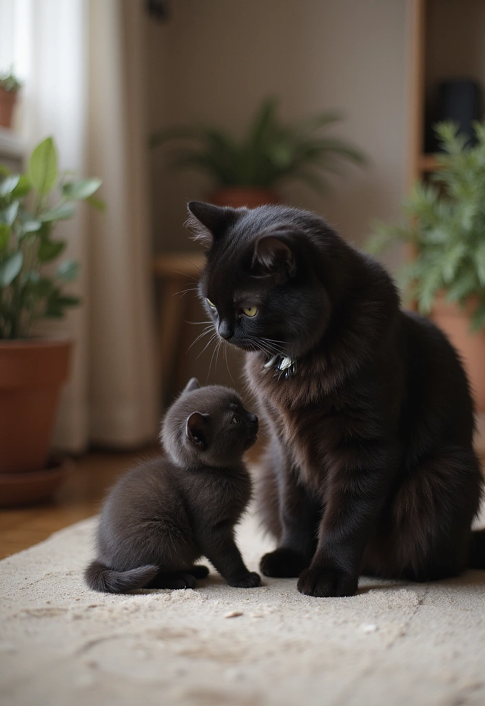 30 Black Persian Cat Pictures That Look Luxurious 23 30 Black Persian Cat Pictures That Look Luxurious - 23. Expanding the Family