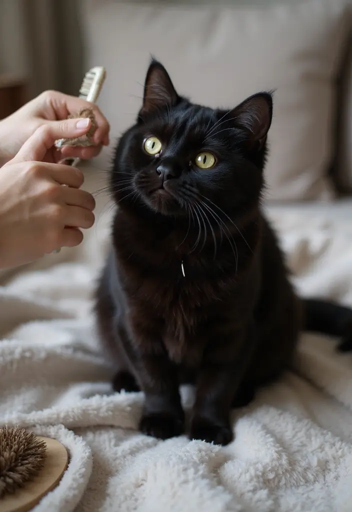 30 Black Persian Cat Pictures That Look Luxurious 3 30 Black Persian Cat Pictures That Look Luxurious - 3. Grooming Rituals