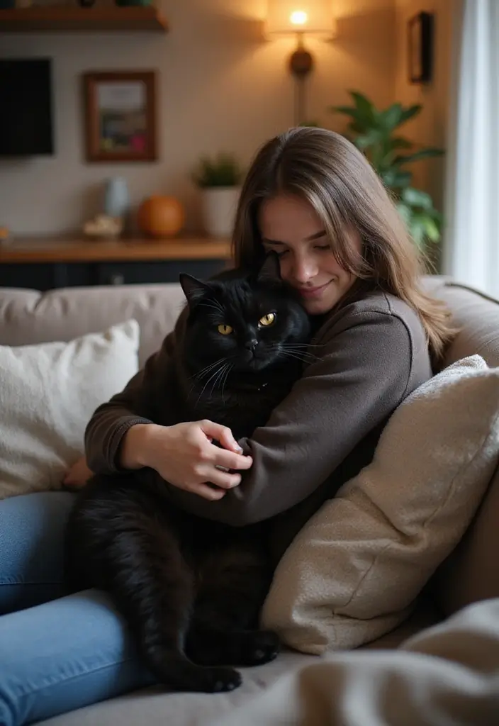 30 Black Persian Cat Pictures That Look Luxurious 30 30 Black Persian Cat Pictures That Look Luxurious - 30. The Luxury of Companionship