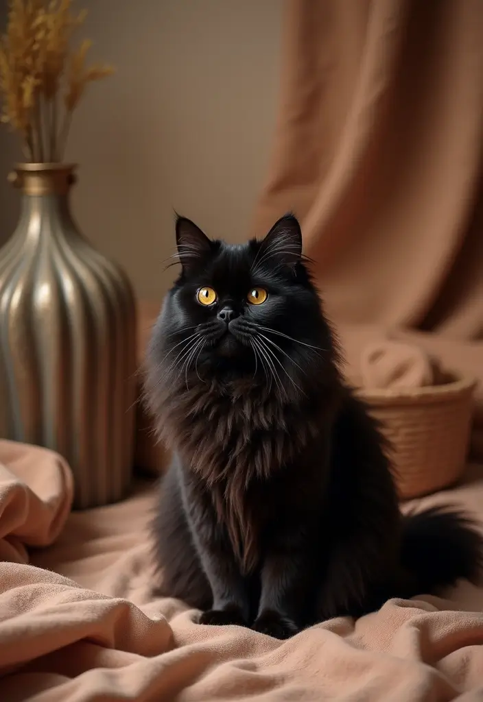 30 Black Persian Cat Pictures That Look Luxurious 6 30 Black Persian Cat Pictures That Look Luxurious - 6. Luxurious Cat Photography