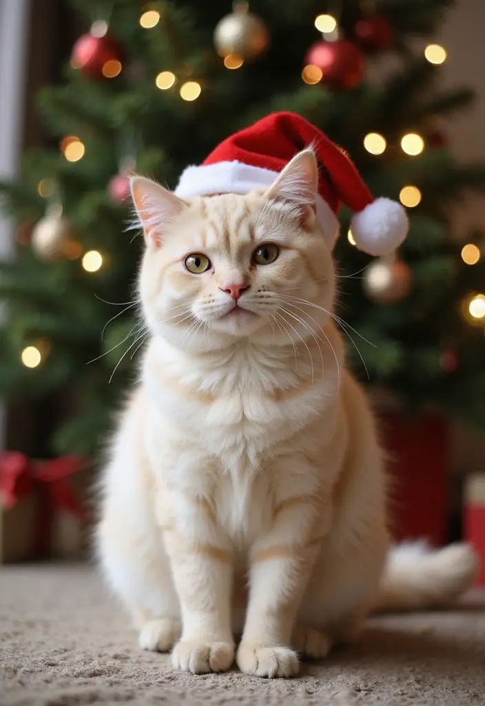 30 Cream Ragdoll Cat Photos That Look Adorable - 10. Festive Fun