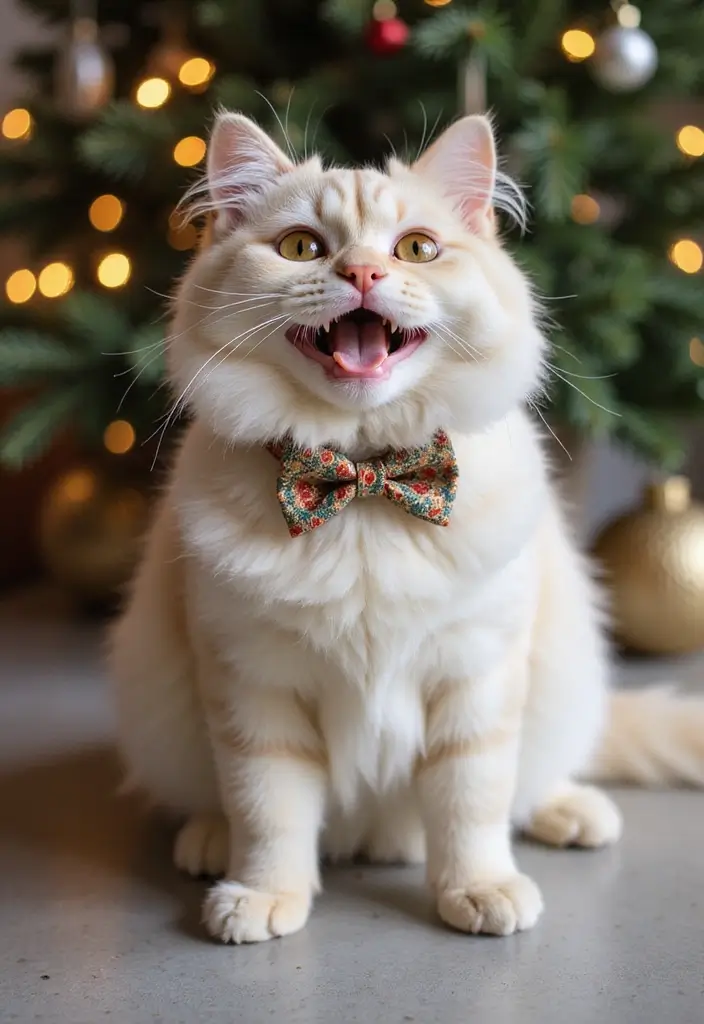 30 Cream Ragdoll Cat Photos That Look Adorable - 17. Dressing Up for Fun