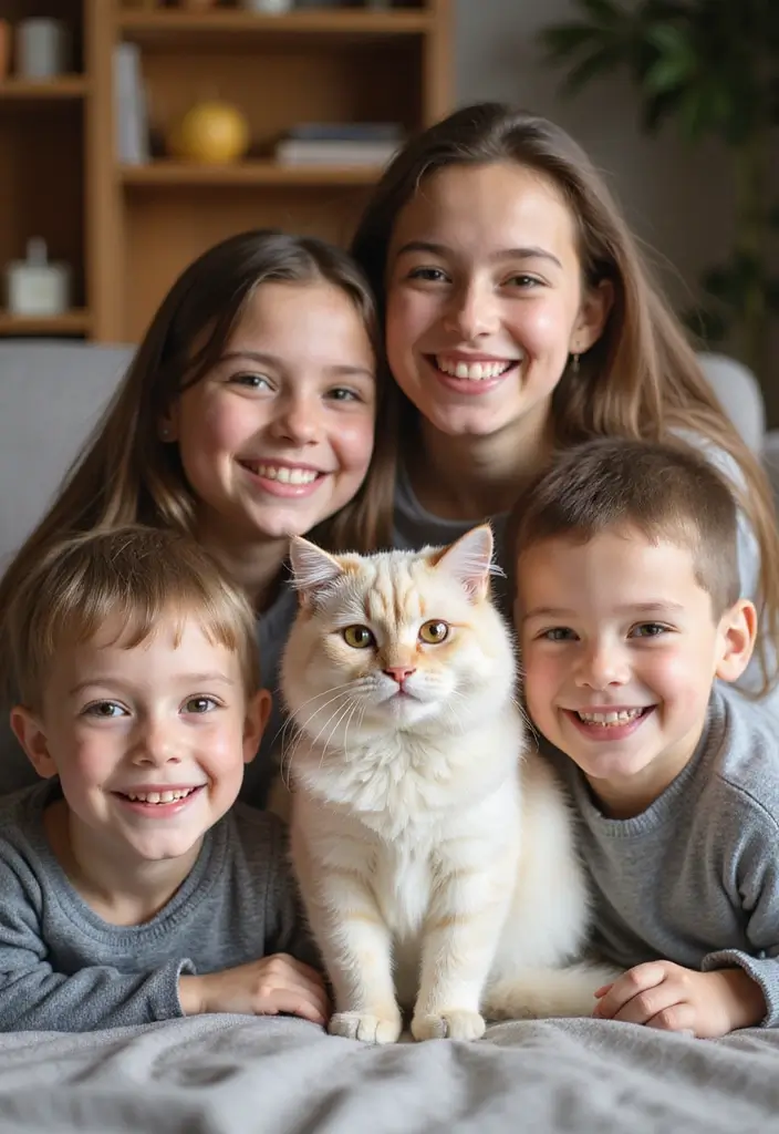 30 Cream Ragdoll Cat Photos That Look Adorable - 18. The Family Portrait