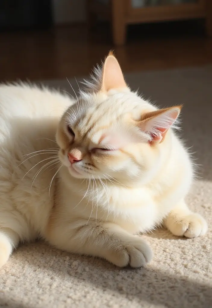 30 Cream Ragdoll Cat Photos That Look Adorable - 19. Lazy Afternoon Vibes