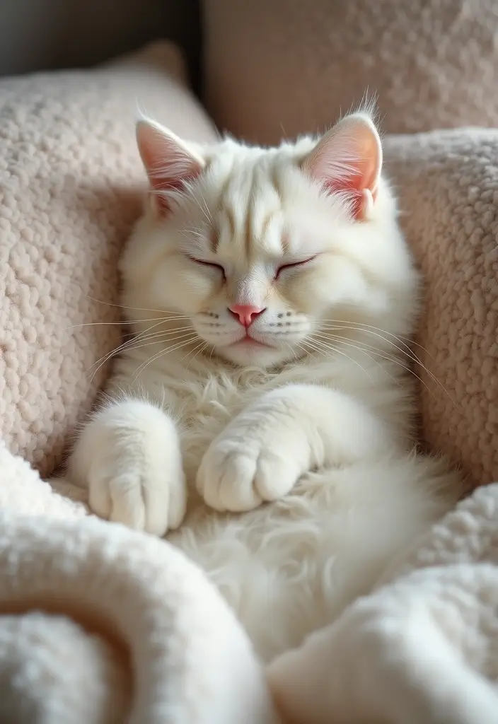 30 Cream Ragdoll Cat Photos That Look Adorable - 8. Dreamy Nap Times