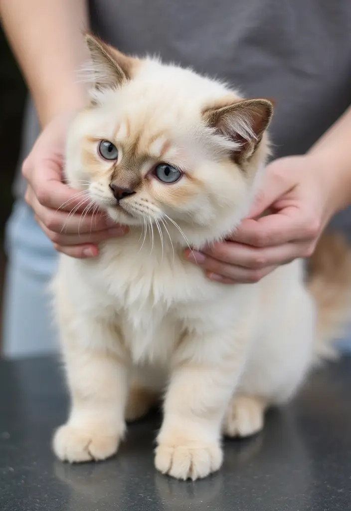 30 Cream Ragdoll Cat Photos That Look Adorable - 9. Fancy Grooming Sessions